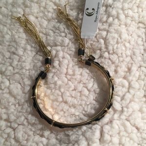 Black and gold bangle.